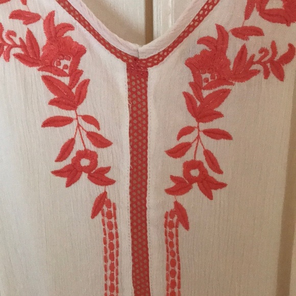 White and Coral Cami - Picture 2 of 3